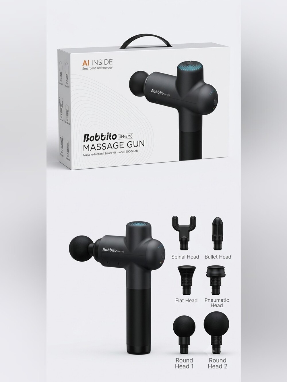 Bobbito UM-EM6 AI Massage Gun